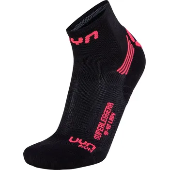 Dámské ponožky UYN Run Superleggera Socks W - černá/růžová 35/36