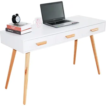 Psací stůl Masivní psací stůl se 3 šuplíky 120 x 45 cm WYJ-039