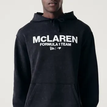Pánská mikina Volnočasová mikina McLaren F1 NE wordmark černá S