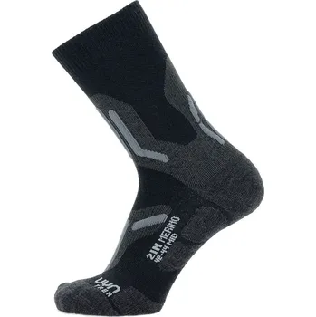 Dámské termo ponožky UYN Trekking 2IN Merino Mid Socks W S100238B052 - black/grey 37/38