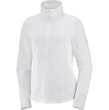 Dámská mikina Salomon OUTRACK HZ MID W - bílá XL sportovní mikina