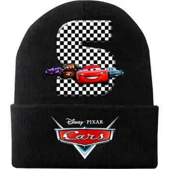 Čepice Cars Dětská úpletová čepice "Cars Blesk McQueen " - s písmenkem ABECEDY Písmenko: S