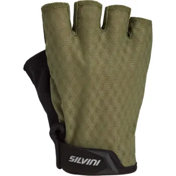 Cyklistické rukavice Silvini Orso SF olive XXL