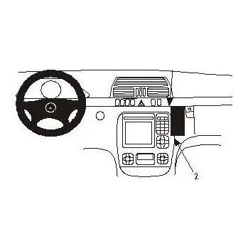 Brodit ProClip montážní konzole na palubní desku pro Mercedes Benz S-Class 00-02, 852700