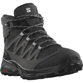Pánská treková obuv Salomon X Ward Leather Mid GTX M L47181700 - phantom black magnet 42