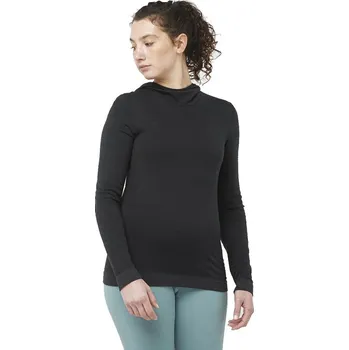 Dámské tričko Salomon Outspeed Wool Hoody W LC2119000 - deep black S