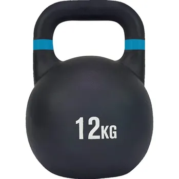 Kettlebell ocelový 12kg Tunturi Competition 14TUSCF068 - black/blue uni