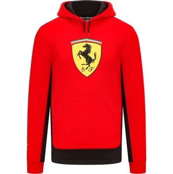 Pánská mikina Scuderia Ferrari F1 volnočasová mikina s velkým logem červená XXL
