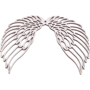 Vánoce EU Dřevěné andělské křídlo 140x100 mm