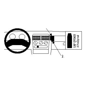 Brodit ProClip montážní konzole na palubní desku pro Opel Corsa 93-00, 852022