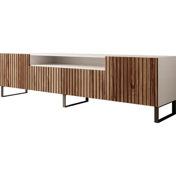 Televizní stolek Nábytek PEGAS s.r.o. Stojící TV skříňka Miro Bílá+Katania