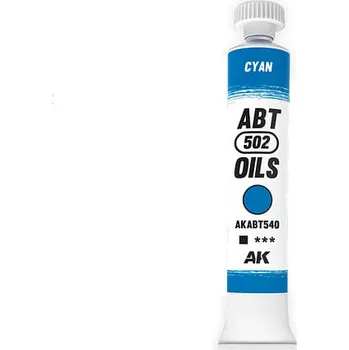 Modelářská barva AK Interactive AK interactive: ABT 502 - Cyan
