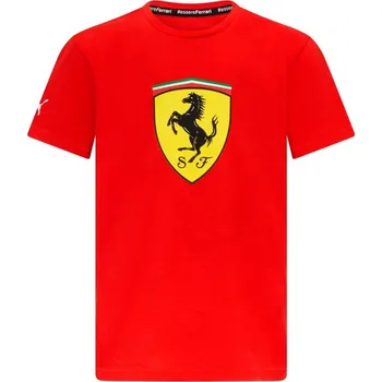 Chlapecké tričko Scuderia Ferrari F1 dětské volnočasové triko s velkým logem červené - 116 CM 164 CM