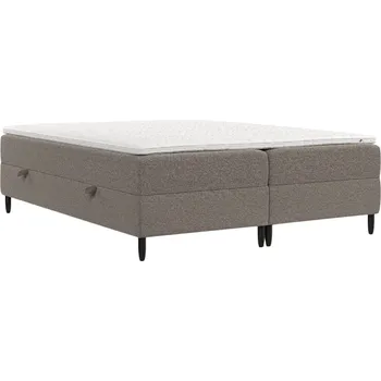 Postel Maison de Rêve Hnědá čalouněná postel boxspring MALTE 180 x 200 cm