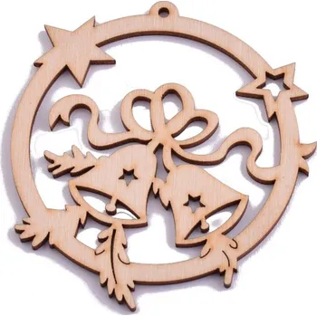 Vánoce EU Dekorace zvonky 9cm