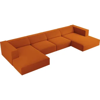 Pohovka Cosmopolitan Design Sametová rohová pohovka Arendal 364 cm