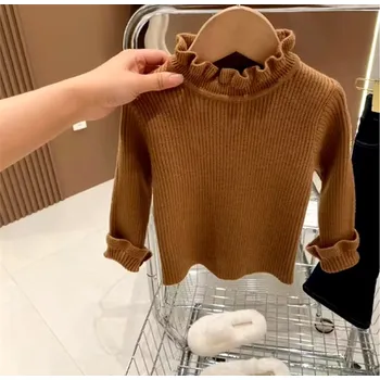 Chlapecký svetr Stylový dětský roláček (vel. od 12 měsíců do 7 let) - 6 barev Barva: tmavě hnědá, Velikost: 90/18-24 měsíců