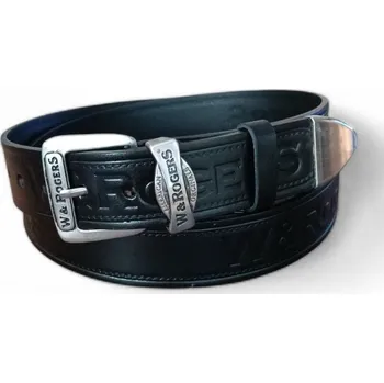 Módní doplněk Pánský kožený opasek Penny Belts Jacob černý Délka: 95 cm