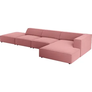 Pohovka Cosmopolitan Design Sametová rohová pohovka Arendal 341 cm, pravá