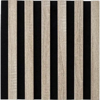 Dekorační panely dub sonoma 3D lamely na filcovém podkladu