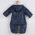 Kojenecká kombinéza New Baby Pumi zimní kojenecká kombinéza s kapucí a oušky modrá, 68