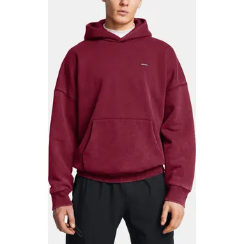 Pánská mikina Under Armour UA Icon HWT Flc Wash OS Hood M - červená XL sportovní mikina