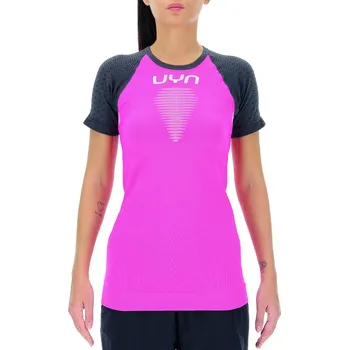 Pánské tričko UYN Marathon OW Shirt SH SL W O101950P319 - magenta/charcoal/white L/XL