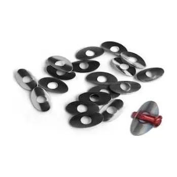 Nábytkové kování podložky pod nipl oválné velké 500ks