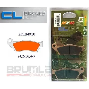 Brzda pro motocykl Brzdové destičky 2352MX10 CL BRAKES