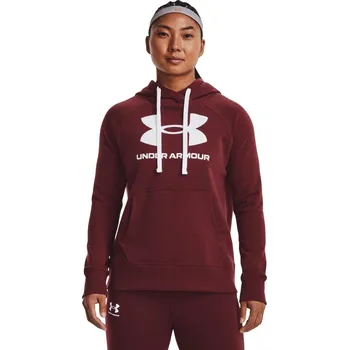 Dámská mikina Under Armour Rival Fleece Logo Hoodie W 1356318-690 - red XL