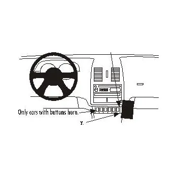 Brodit ProClip montážní konzole na palubní desku pro Volkswagen Lupo 99-05, 852689