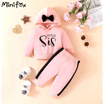 Tepláková souprava Little Sis (sister) Barva: Růžová, Velikost: 2-3T