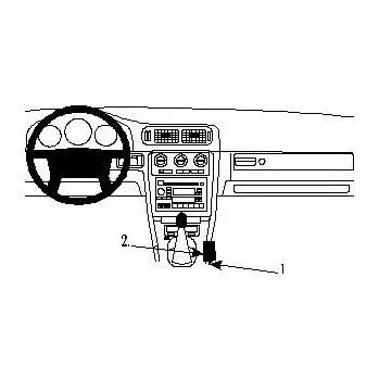 Brodit ProClip montážní konzole na palubní desku pro Volvo S70 97-00, 832409