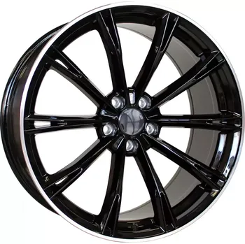 Alu kolo Alu kola Racing Line H5060, 17x7.5 5x112 ET40, černá + leštěný límec