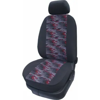 Potah sedadla Autopotahy velur Škoda Octavia II s děleným zadním sedadlem a L.O.vzadu a vepředu,Červené