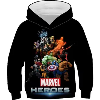 Marvel a DC Stylová mikina s kapucí a potiskem "Avengers" Barva: LM2023WF461 Marvel Heroes, Velikost: 160