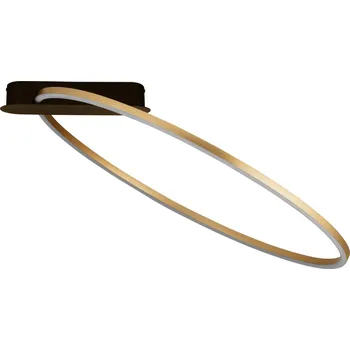 Zlaté kovové stropní LED světlo Nova Luce Kiklos 64 cm