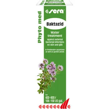 Akvarijní chemie sera Phyto med Baktazid 30 ml