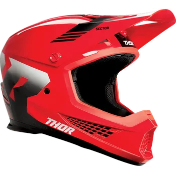 Helma na motorku Přilba THOR Sector 2 Carve Black/Red/White Varianta: M