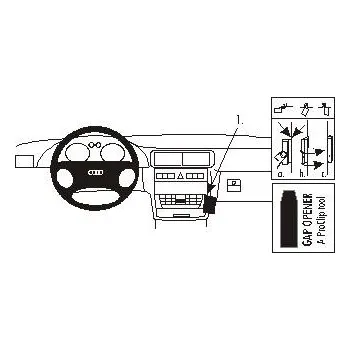 Brodit ProClip montážní konzole na palubní desku pro Audi A3 01-02, 852857