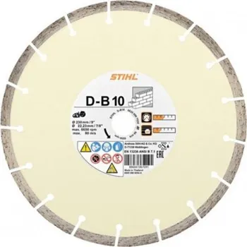 Řezný kotouč diamantový brusný kotouč STIHL B10, D 230