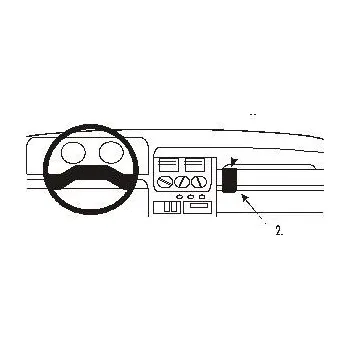 Brodit ProClip montážní konzole na palubní desku pro Peugeot 205 88-98, 851589