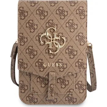Guess PU 4G Metal Logo taška přes rameno na telefon Barva: Hnědá