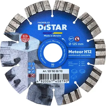 Řezný kotouč Distar Meteor H12 - řezný kotouč do tvrdého betonu a železobetonu, 125mm