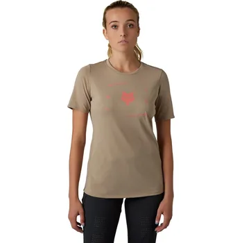 Cyklistické oblečení Dámský cyklistický dres Fox Ranger Dr Ss Jersey Veni W 30902-553 - mocha S