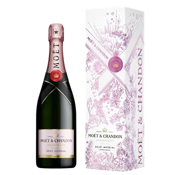 Moët & Chandon Rosé Impérial Festive (0,75l) v dárkové krabičce
