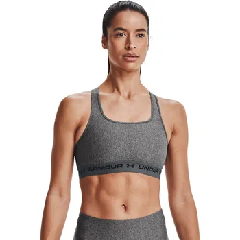 Podprsenka Under Armour Crossback Mid Heather Bra W - grey S