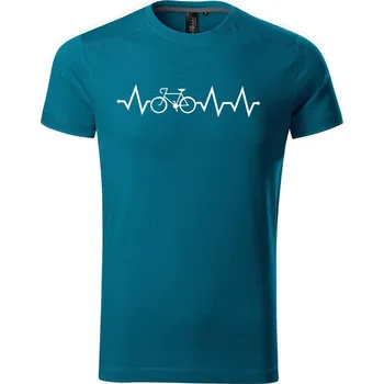Pánské tričko DOBRÝ TRIKO Pánské tričko Tep kolo Velikost: XL, Barva: Petrolejová