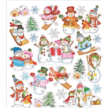 samolepka Creative Samolepky - SNĚHULÁCI, 1 list