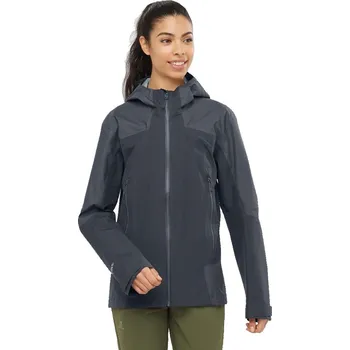 Dámská větrovka Salomon OUTLINE GTX® HYBRID JKT W - šedá S sportovní bunda